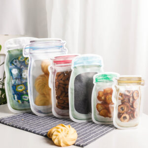 Mason Jar Zipper Bag (3 pcs)