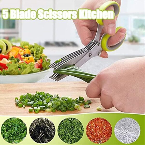 5 Blade Kitchen Scissors | Kitchen Salad Scissor | Best Kitchen Scissor | Multiporpose Kitchen Scissor | 5 Blade Kitchen Scissor price in Pakistan