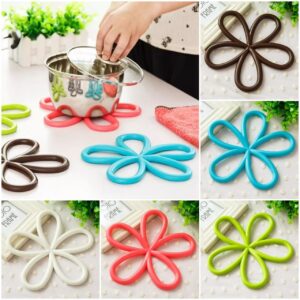 Flower Shape Silicone Mat (Pack of 2)