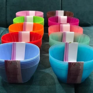 mini bowls set - pack of kids bowls - cereal bowls - plastic bowls - custard bowls - 6 pcs mini bowls set - toddler bowls - dip bowls - small bowls