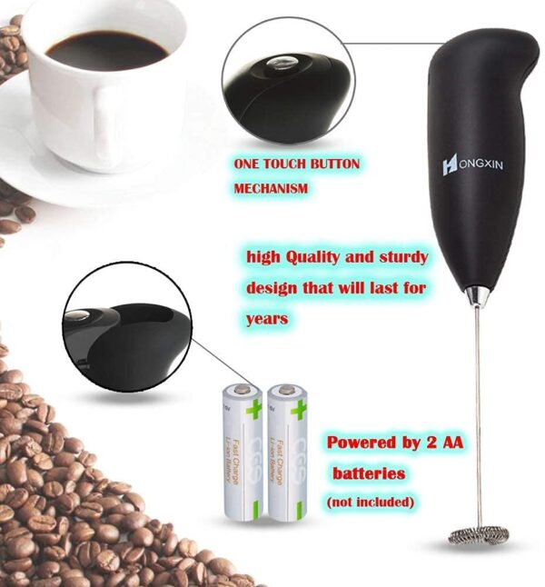 Coffee Mixer- Coffee And Egg Beater - Mixer and Hand Blender - Small Hand Blender Electric Mini Coffee Beater - Handheld Electric Coffee Beater