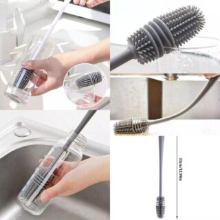 Silicone Bottle Brush | Bottle Brush Cleaner | Glass Cleaning brush | Multipurpose Brush Cleaner | Bottle Brush | Silicone Bottle Brush price in Pakistan