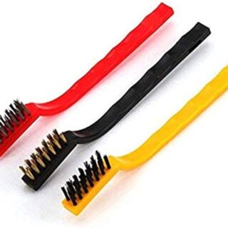 3Pc Wire Brush Cleaning Tool, Stainless Steel - Cleaning Metal, Clean Copper Wire, Gas Stove Cooker Wire , Fiber Brush Kitchen Cleaning Tool, Stainless Steel Bristles, Mini Wire Brush Cleaning Tool,