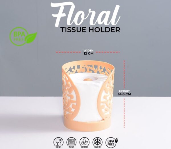 Floral Tissue Holder | Kitchen Tissue Holder| Plastic Tissue Roll Box | Tissue Holder Price in Pakistan | Floral Tissue Roll Organizer