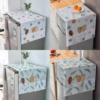 Fridge Cover | Dust Proof Fridge Cover | Fridge Cover With Pockets | Fridge Cover Sheet | Printed Fridge Cover | Cover | Fridge Cover Price in Pakistan