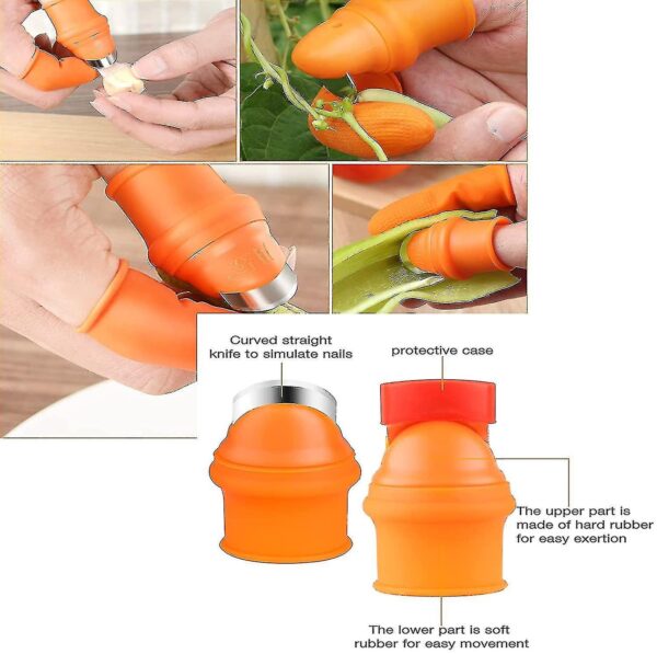 thumb cutter vegetable | thumb cutter | thumb cutter tool | vegetable cutter | silicone finger protector | anti slip thumb cutter