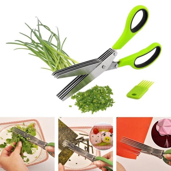 5 Blade Kitchen Scissors | Kitchen Salad Scissor | Best Kitchen Scissor | Multiporpose Kitchen Scissor | 5 Blade Kitchen Scissor price in Pakistan