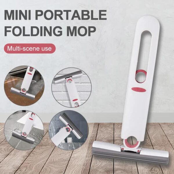 Portable Mini Mop | Portable Mini Mop Price in Pakistan | Handheld Short Mini Mop | Mini Mop | Sponge Mop | Multifunctional Cleaning Mop