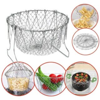 Stainless Steel Chef Basket | Stainless Steel Chef Basket Price in Pakistan | Basket | Multipurpose Basket | Foldable Basket