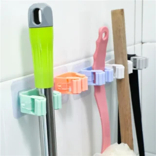 Wall Mounted Mop Holder | Mop Hook Storage Clip| Broom Wall Hanger | Wall Mounted Mop Holder Price in Pakistan | Self Adhesive Brush Broom Hanger Hook